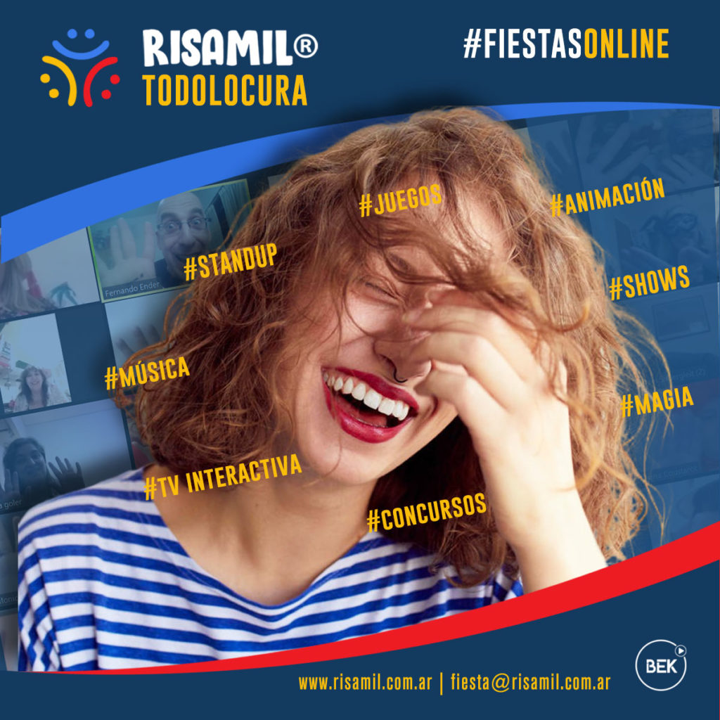 Juegos, standup, tv, música, baile, shows. Todo para tu fiesta online